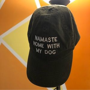 NAMASTE HOME WITH MY DOG ball cap